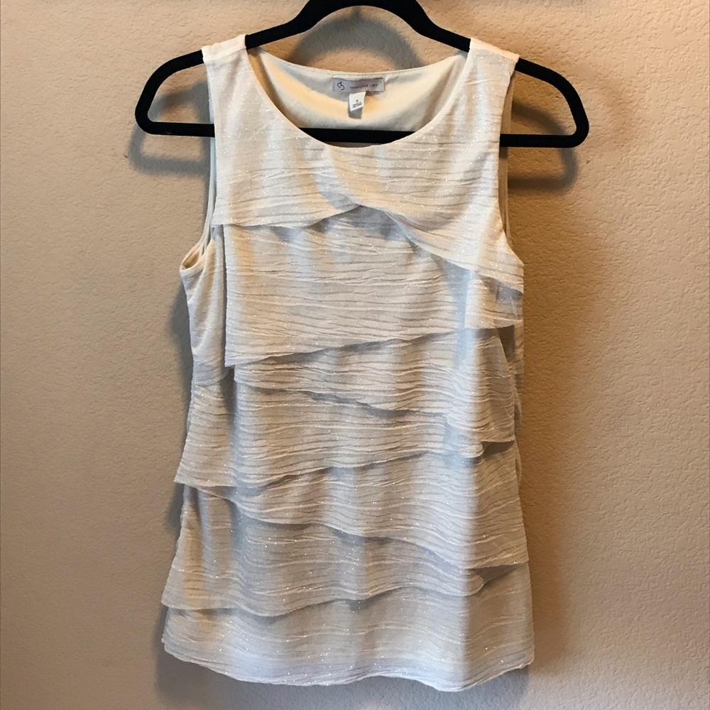 Dress Barn Gold tank blouse